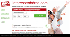 Desktop Screenshot of interessenboerse.com